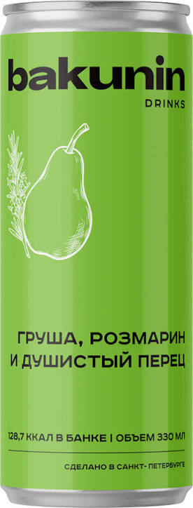 Лимонад БАКУНИН Груша Розмарин