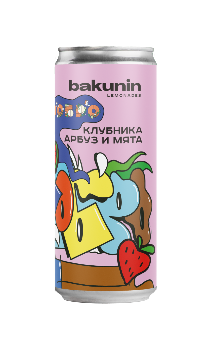 Лимонад БАКУНИН Ботаникалс Клубника арбуз и мята